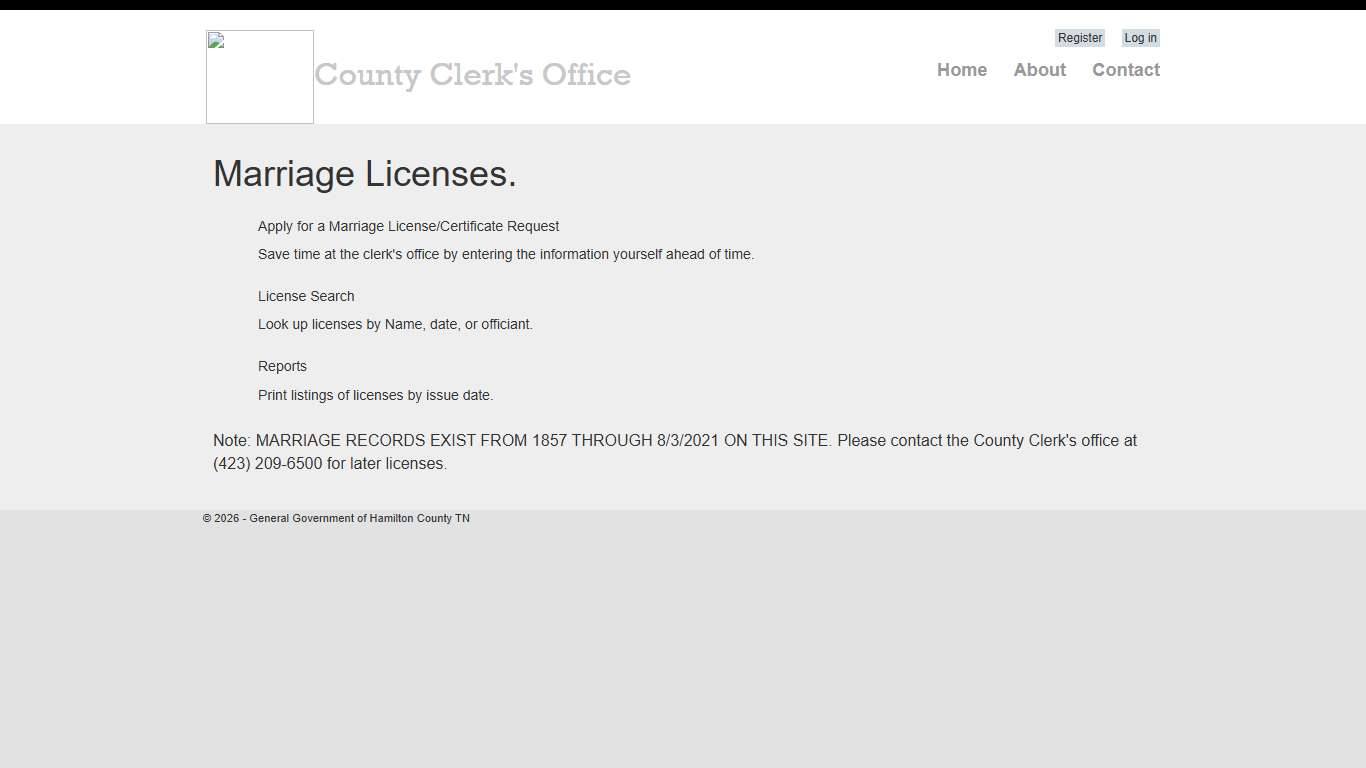 Marriage Licenses - Marriage licenses